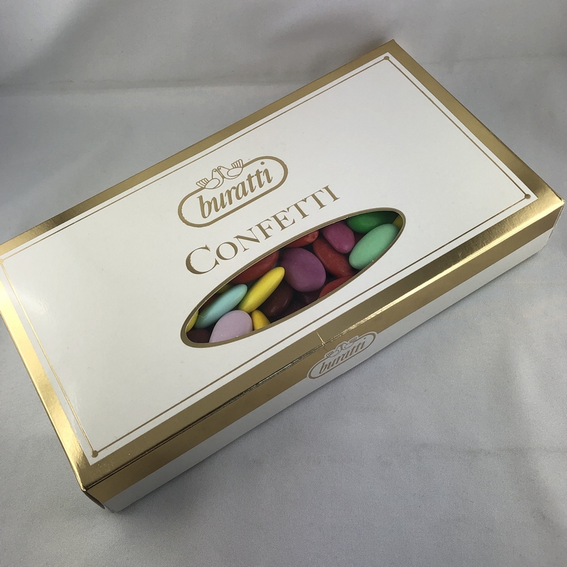 Confetti Buratti cioccolato fondente colori forti - Confetti & Bomboniere