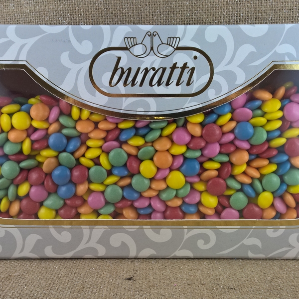Confetti lentine al cioccolato tipo Smarties colorati medi - Conf