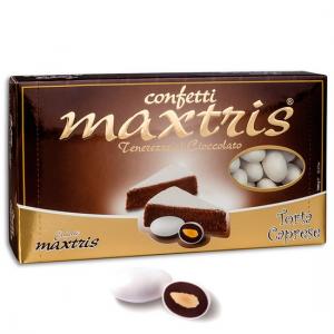 Confetti di Sulmona bianchi con mandorla avvolta da cioccolato fondente -  500gr